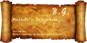 Maltár Grizelda névjegykártya